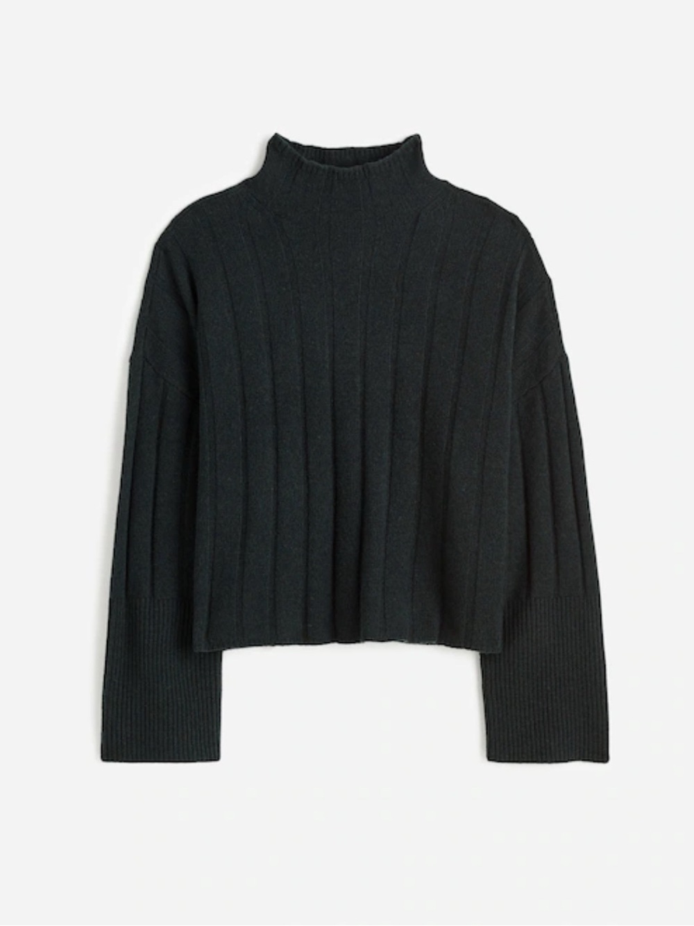 Madewell Ribbed Cashmere-Wool Blend Pullover Sweater